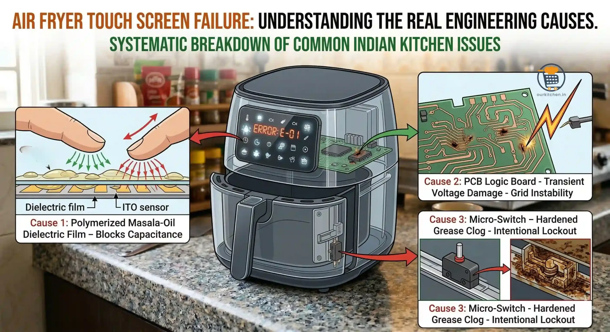 Read more about the article Air Fryer Touch Screen Not Working? 5 Fixes for Indian Kitchens (2026)