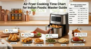 Read more about the article Air Fryer Cooking Time Chart for Indian Foods: Master Guide